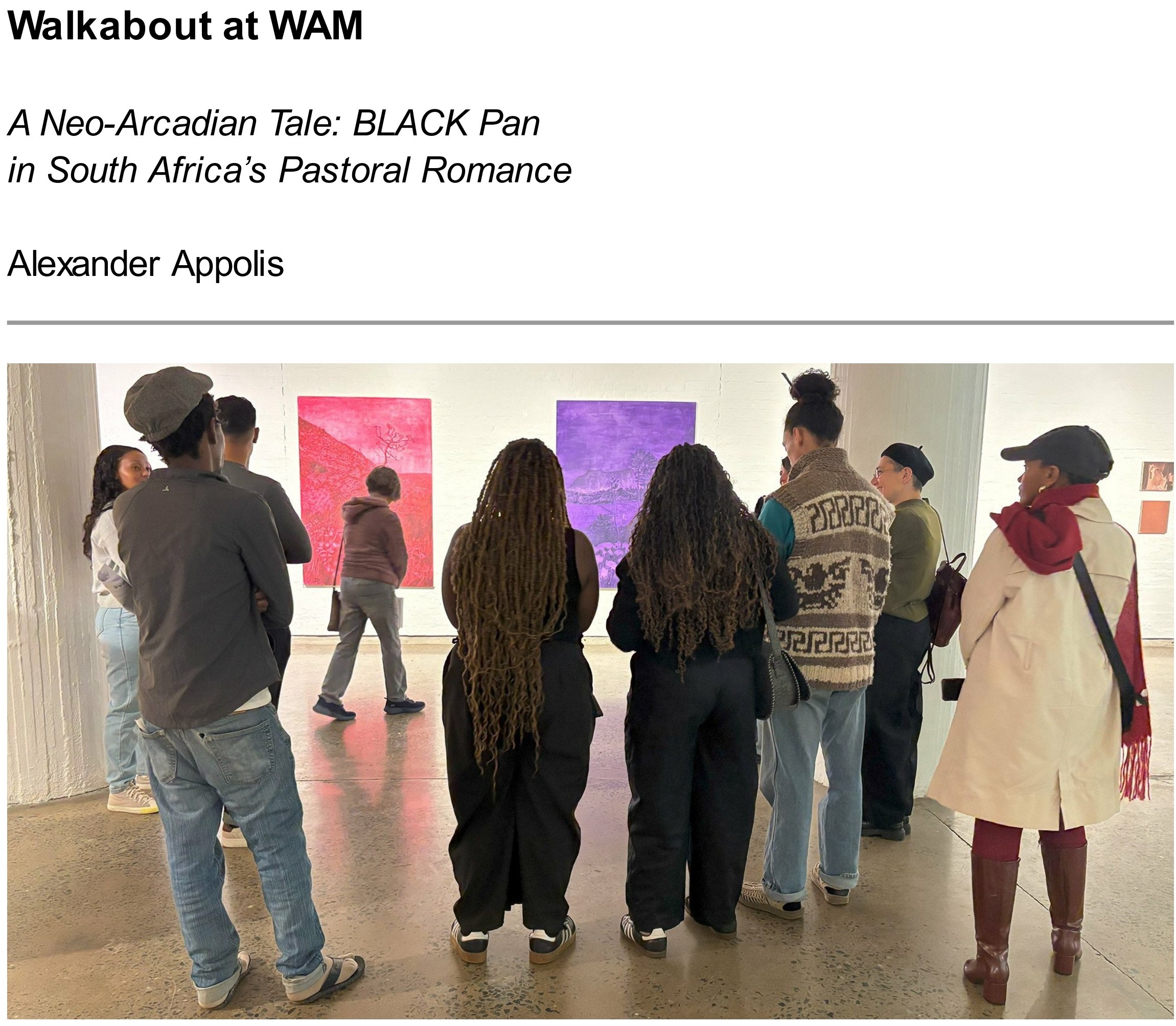 walkabout of A Neo-Arcadian Tale: BLACK Pan in South Africa’s Pastoral Romance